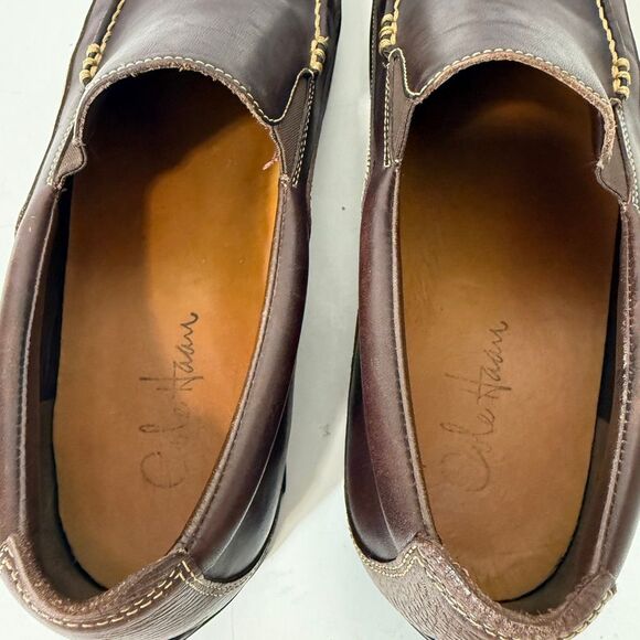 Cole Haan Men\'s Tucker Leather Brown Casual Venetian Slip On Loafer Size 13